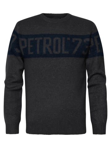 Petrol Industries Pullover mit Aufdruck Ephrata in Grau