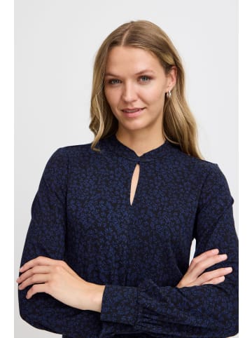 Fransa FRCERICA TEE 4 regular fit in Black Navy mix AOP MA24 02F