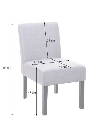 MCW 2er-Set Esszimmerstuhl F61, Grau