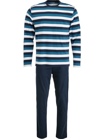 REDBEST Single-Jersey Schlafanzug in dunkelblau