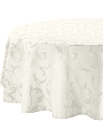 Erwin Müller Jacquard Tischdecke Greven in creme