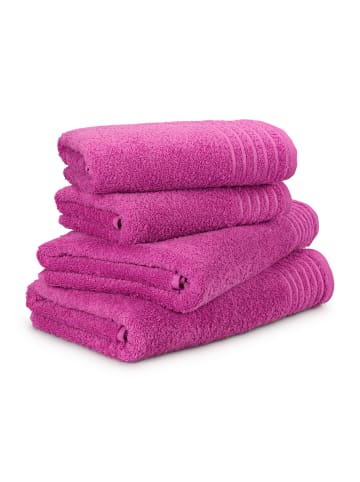 Möve Handtuchset New Classic 4-TLG in raspberry