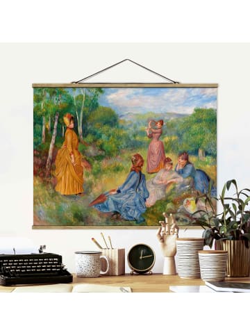 WALLART Stoffbild - Auguste Renoir - Federballspiel in Bunt