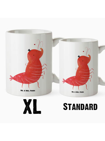 Mr. & Mrs. Panda XL Tasse Garnele Franzose ohne Spruch in Weiß