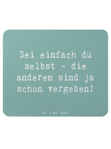 Mr. & Mrs. Panda Mouse Pad Spruch Selbstakzeptanz Einzigartig mi... in Meeresbrise