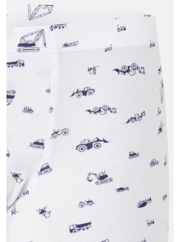 Schiesser Retro Short / Pant Kids Boys 95/5 Cotton in Blau / Weiß gem. Bagger