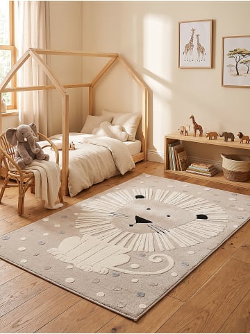 KADIMA DESIGN Teppich Kinderzimmer Kinder-Motiv Kinderzimmer pflegeleicht Spielzimmer in Beige
