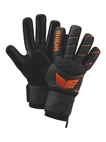 erima Unisex Erwachsene, Erwachsene New Talent Torwarthandschuh in schwarz/orange
