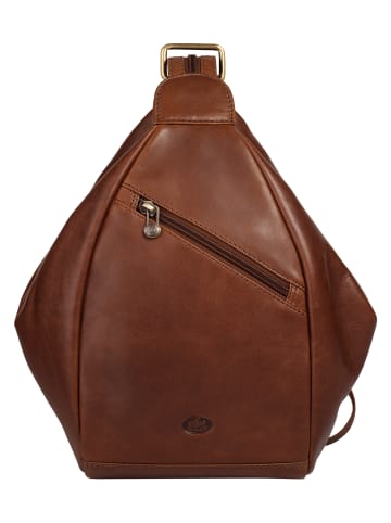 piké Rucksack echt Leder in braun