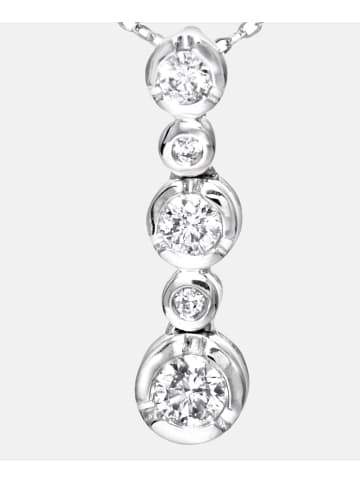 Diamant L'éternel Halskette mit Anhänger aus 375 Weißgold mit 0.25 Karat Diamant