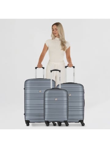 Check.In Paradise 4 Rollen Kofferset 3-teilig in silber