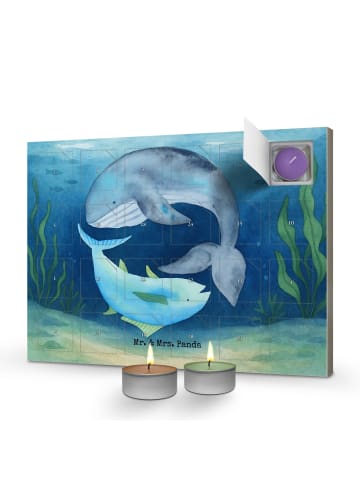 Mr. & Mrs. Panda Adventskalender Walfisch Thunfisch Design ohne ... in Weiß