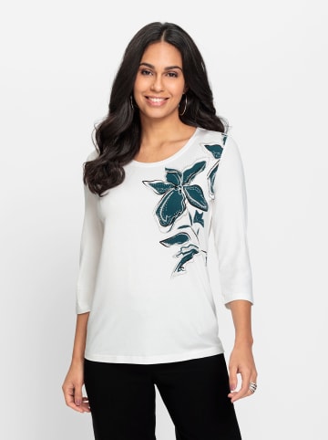 WITT WEIDEN 3/4-Arm-Shirt in ecru-bedruckt