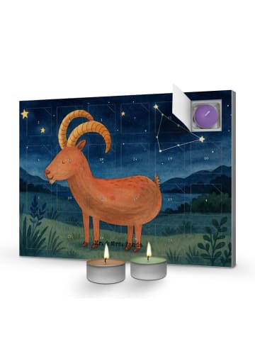 Mr. & Mrs. Panda Adventskalender Sternzeichen Steinbock Design o... in Weiß