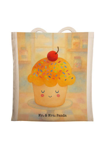 Mr. & Mrs. Panda Tasche Cupcake Design ohne Spruch in Weiß