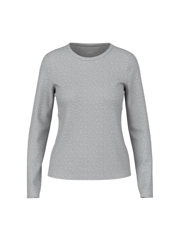 MARC CAIN SPORTS  Rippenstrickshirt mit Rundhalsausschnitt in Grey