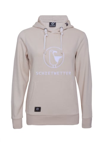 SCHIETWETTER Hoodie Frieda SW Stick in beige-white