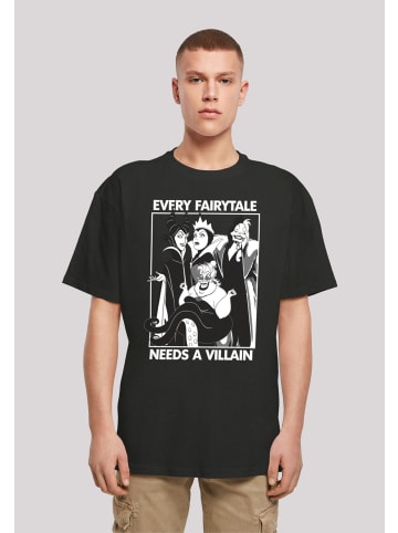 F4NT4STIC Heavy Oversize T-Shirt Jedes Märchen braucht einen Bösewicht in schwarz