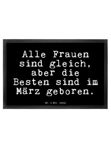Mr. & Mrs. Panda fußmatte Alle Frauen sind gleich,... mit Spruch in Schwarz
