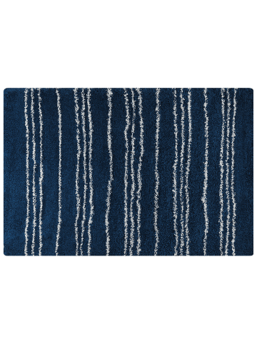 Beliani Shaggy TASHIR in Blau/Weiß - (W) 200 x (H) 200 x (L) 300 cm