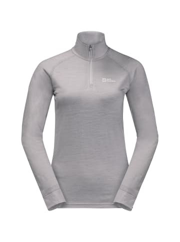 Jack Wolfskin W ALPSPITZEWOOL LS HZ in Grau