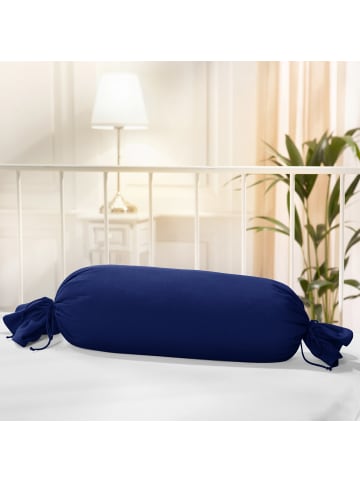 Erwin Müller Interlock-Jersey Nackenrollenbezug in dunkelblau