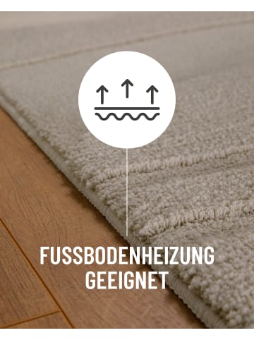 Wecon Home Badteppich Marc in seiden grau
