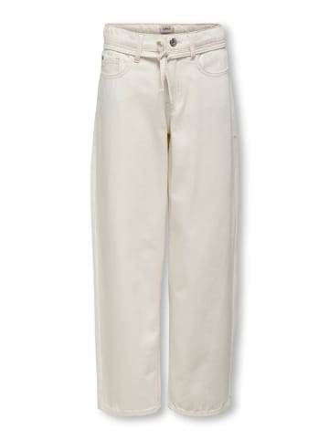 KIDS ONLY KOGGIANNA  Staight Jeans High Waist in ecru
