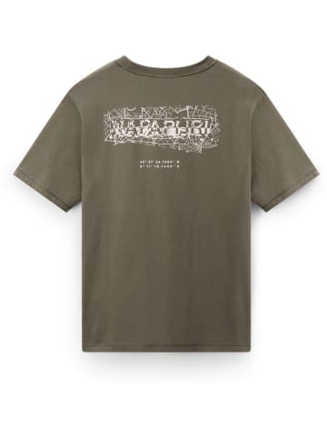 Napapijri T-Shirt "S-Turrach Ss" in Grün