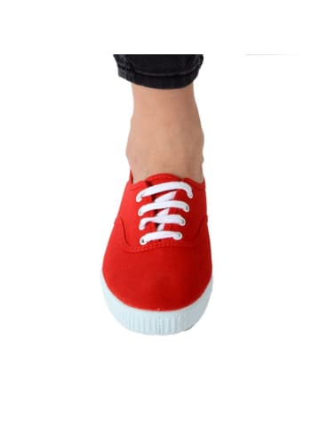 Victoria Schnür-Tennisschuhe Rot