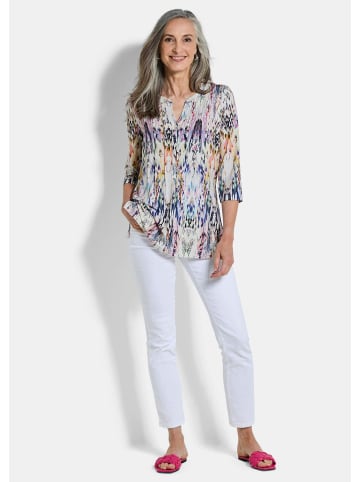 GOLDNER Sommertunika mit Biesen in bunt / gemustert
