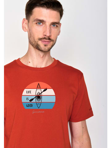 GreenBomb T-Shirt Nature Kayak in Lehm rot