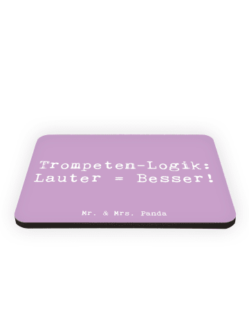 Mr. & Mrs. Panda Magnet Spruch Trompeten Weisheit mit Spruch in Lavendeltraum