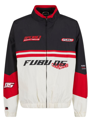 FUBU Trainingsjacken in offwhite/black/red