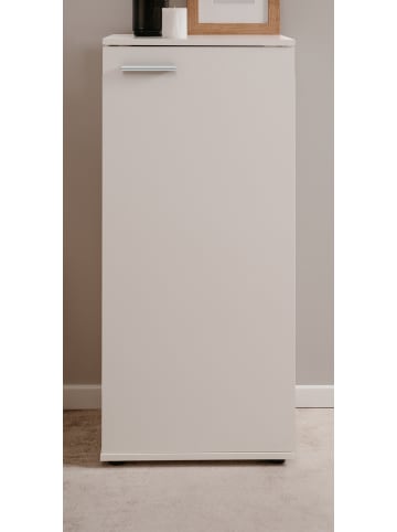 Furn.Design Schuhschrank weiß 50 cm, Schuhkommode aufklappbar für 12 Paar Schuhe