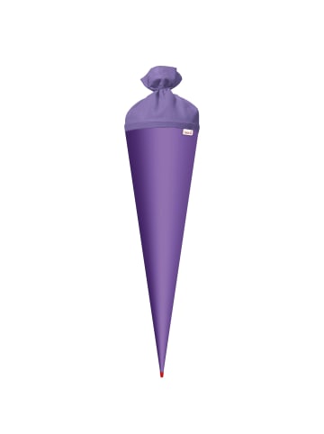 Bastel-Schultüte groß lila 70 cm Filzverschluss lila in Lila