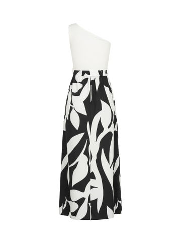 Cloud5ive Cloud5ive Cloud5ive One Shoulder Maxi Kleid Flower Print in white black
