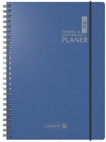 BRUNNEN Lehrerkalender 1 Woche/2 Seiten 2024/2025 ca. A4 23x29,7cm Baladek blau