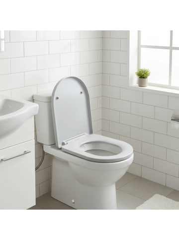 relaxdays Toilettendeckel in Weiß - (B)36 x (T)42 cm
