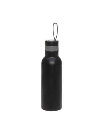 Lässig Lässig Trinkflasche Kinder - BOLD Edelstahl, black