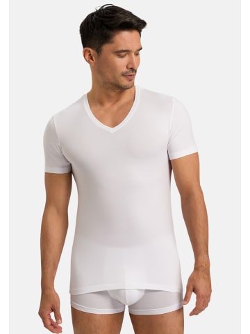 Hanro Unterhemd / Shirt Kurzarm Cotton Superior in Weiß
