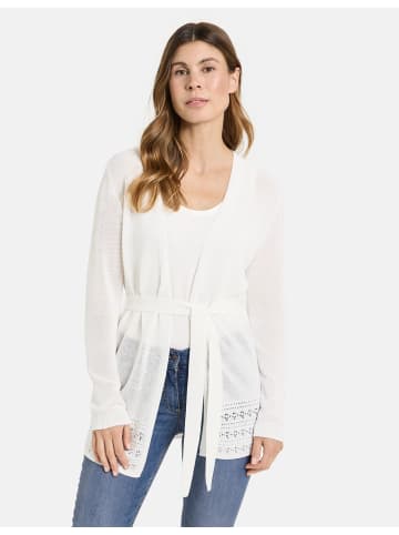 Gerry Weber Jacke Strick in Off-white