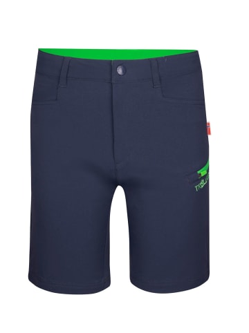 Trollkids Softshell Shorts "Haugesund" in Marineblau/Grün