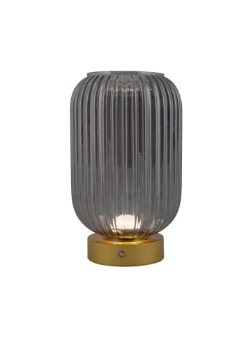 näve LED Tischleuchte "LUISE" in gold - (L)14 cm x (B)14 cm x (H)23 cm