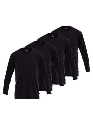 Götzburg Longsleeve 4er Pack in Schwarz