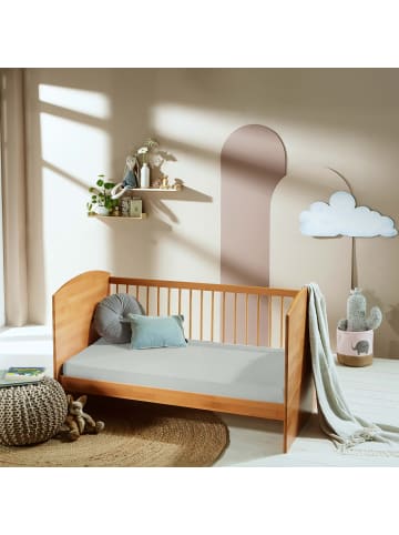 Erwin Müller Frottee Kinder-Spannbettlaken Erding in silber