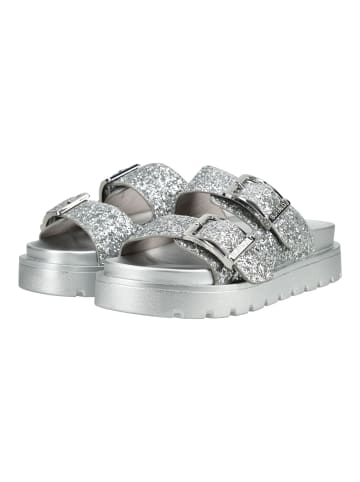 Buffalo Pantoletten Silber
