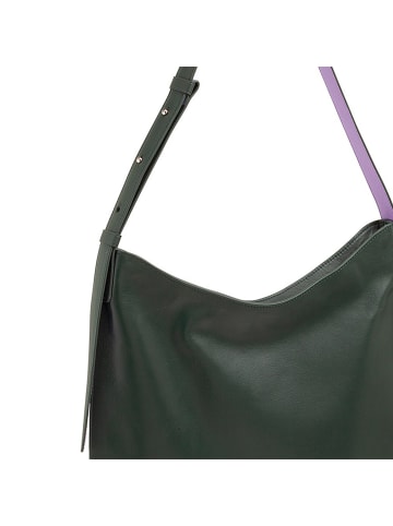 DuDu Sylvie Schultertasche Leder 36.5 cm in mangrove