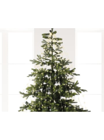 LUMINEO Lichterbündel BUNCH LIGHTS 640 LED 1,9 m, Silberdraht in warm weiß