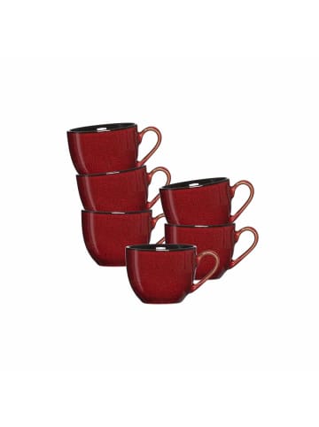 Ritzenhoff & Breker 6er Set Espressotassen Gambia 90 ml rot in rot